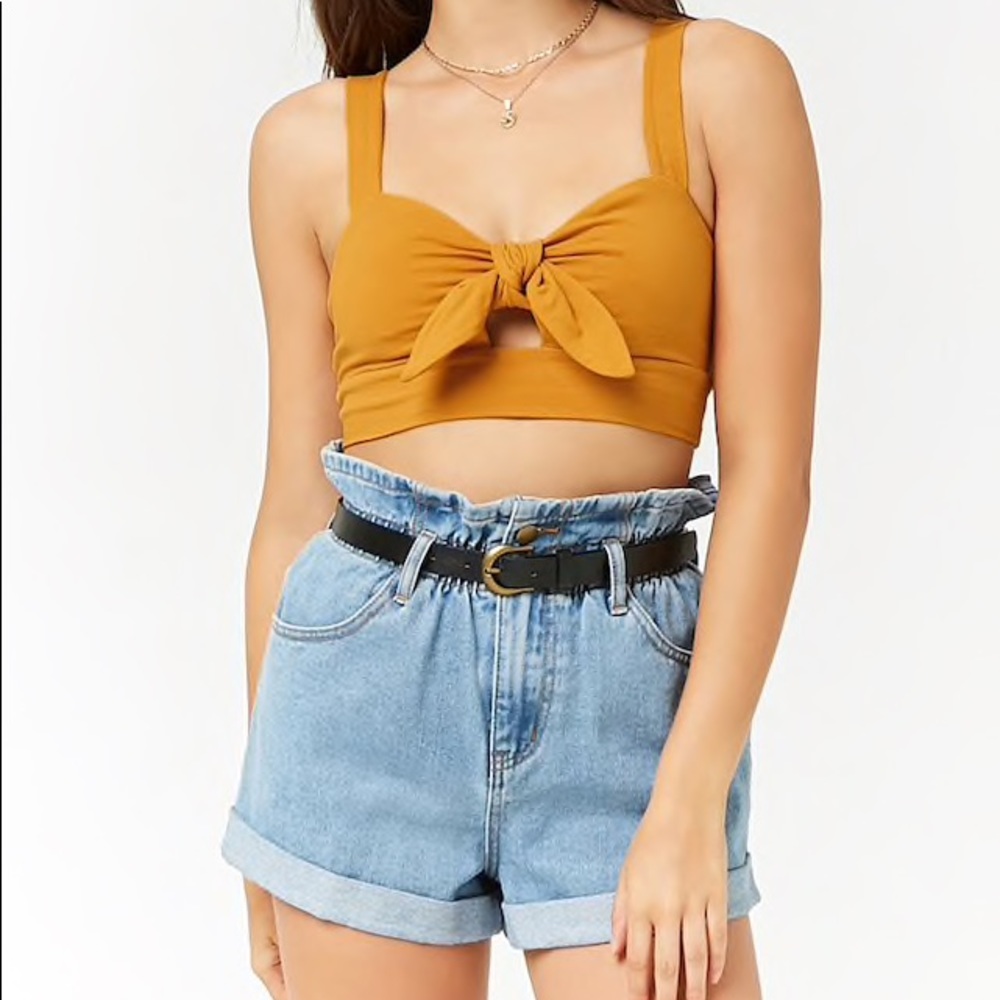 Tie Front Crop Top